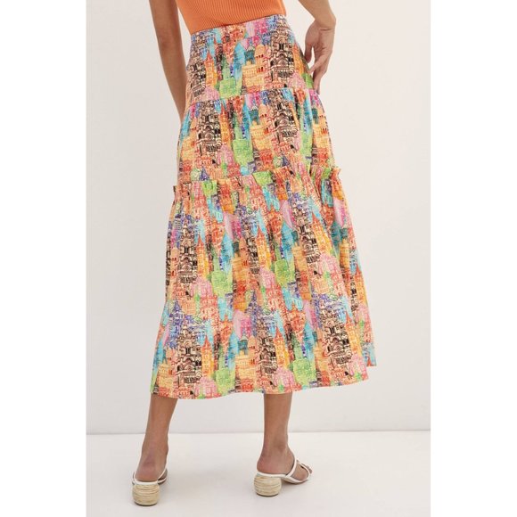 Anthropologie Eva Franco Villa Tiered Maxi Skirt - Picture 2 of 10